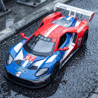 NJI23 1:24 Ford GT MK II Le Mans GTE Track Endurance Racing Alloy Metal Diecast Model Car Home Trendy Ornaments & Computer Desktop Toy