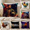 Game A-Arc Raiders Cushion Cover Pillowcase Anti-Dustmite Invisible Zipper Short Plush Sofa Cushion