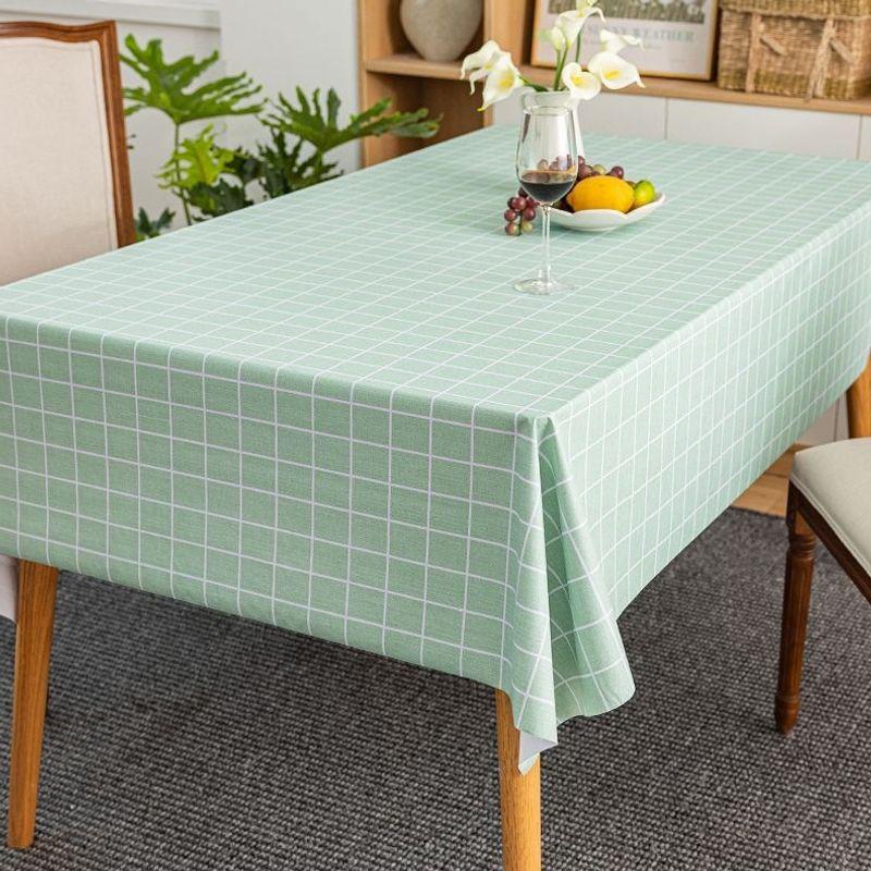 Waterproof PVC Tablecloth: Oil & Scald-Proof, Wash-Free Dining & Coffee Table Cover for Student Dorms