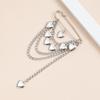 Heart Pants Chain Brooch Exquisite Fish Pearl Brooch Vintage Multi-Layer Tassel Pin Versatile Women's Clothing Accessories Gift