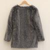 Women's fur jacket imitation beach sheep hair medium and long coat washed fox hair long sleeves large size floating hair top