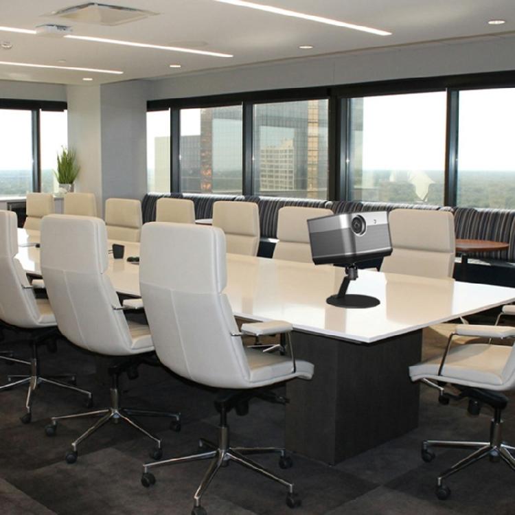 Schreibtisch-Projektorständer Metallhalter Mehrwinkelverstellbare Projektorhalterung 360 Grad verstellbarer Tischhalter Halterung