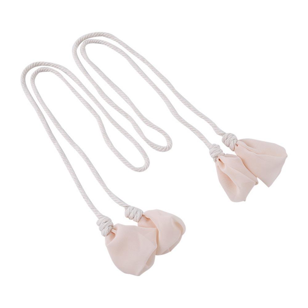 2PCS Minimalist Curtain Tieback Mesh Flower Curtains Tie Rope Ornament Curtain Buckle  Living Room