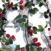Artificial Rose Vine Hanging Decor for Walls and Ceilings