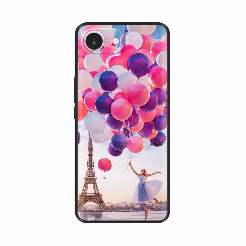 Soft TPU Black Silicon Phone Case For iPhone 16E iPhone16E SE 2025 SE4 5G Painted Shockproof Shell Cover Cases Bumper Funda Capa