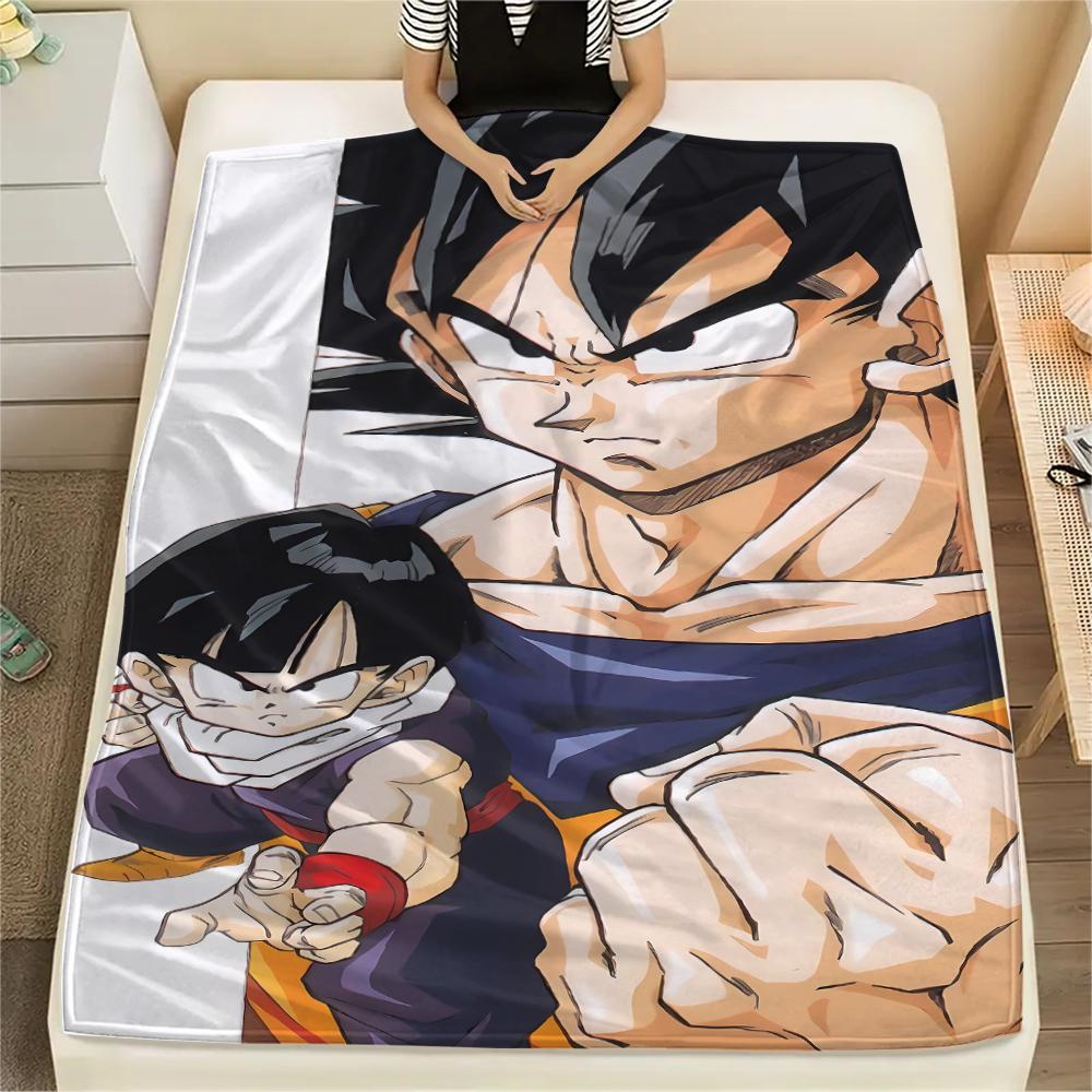 Dragon Ball characters Print Flannel Blanket,High quality Comfortable for All Seasons,Home Decor,Warmth and Comfort,Perfect for Christmas Gifts