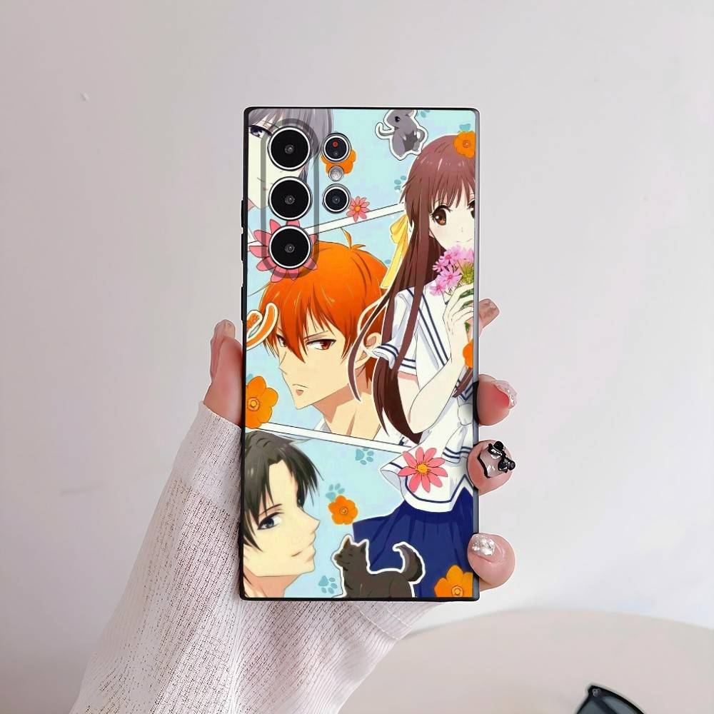 F-Fruits BasketS Anime Cute Phone Case For Samsung Galaxy S25 S24 S22 S23 Ultra S21 S20 Plus 5G Frosted Non-Slip Full Soft Cover