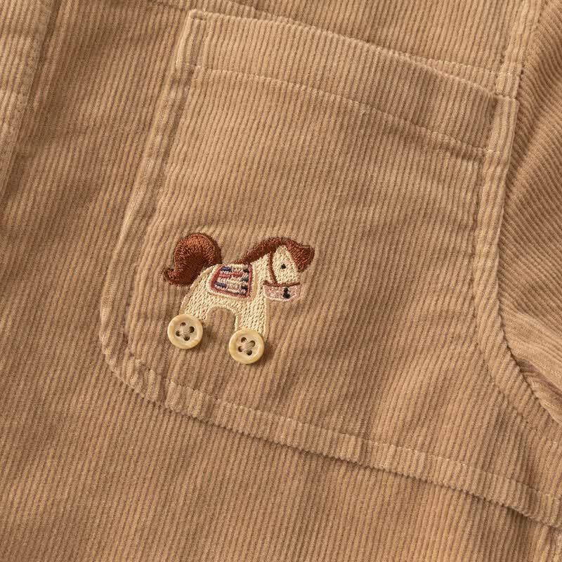 DAVE & BELLA Boys' Corduroy Long-Sleeve Shirt