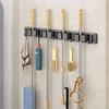 Mop And Broom Storage Rack Mop Rack Wall Mounted Strong Broom Mop Rack Comes With Hook Storage Rack To Hang Broom