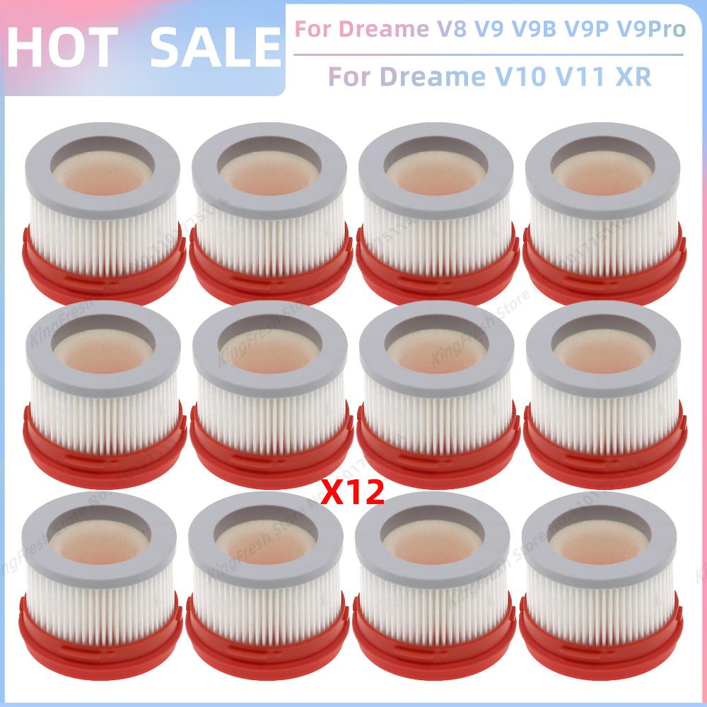Fit For Dreame V9 V10 V11 V8 V9B V9P V9Pro XR Wireless Handheld Vacuum Cleaner Parts Main Roller Mites Removal Brush HEPA Filter