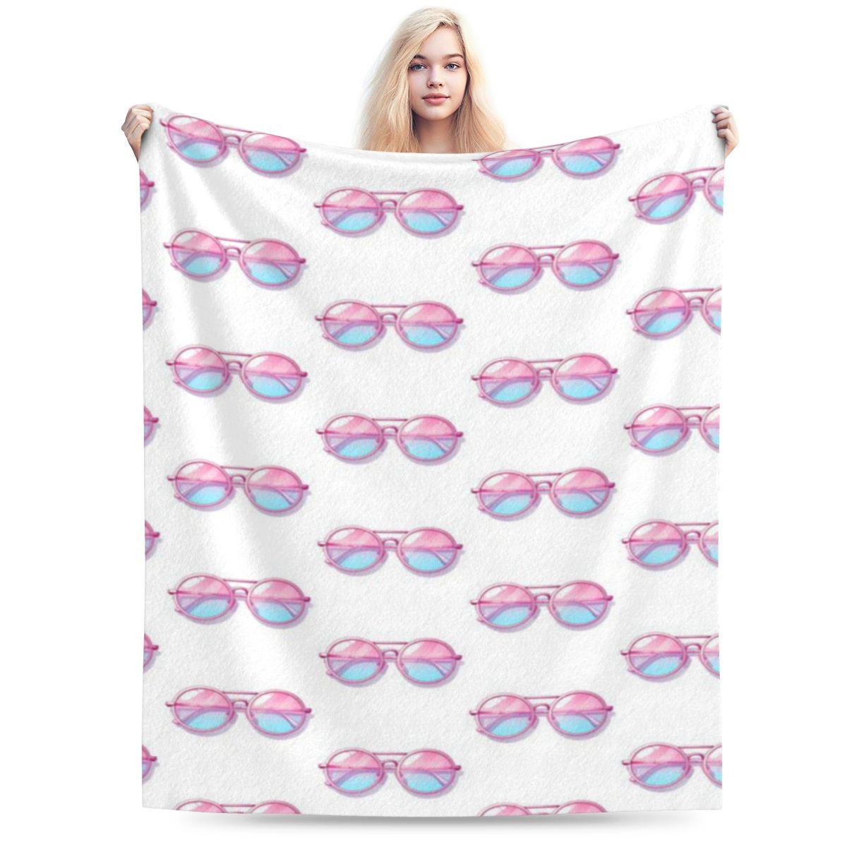 

Y2K Pink Sunglasses Custom Comfortable Party An UltraSoft Micro Fleece Blanket 75x100cm 30x40in
