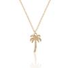 Rhinestone Coconut Tree Choker Necklace Coconut Tree Necklace Rhinestone Coconut Tree Necklace for Women and Girls