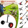 Universal Grass Trimmer Support Wheels Adjustable Handle Bracket Clamp  Cutter Power Tool