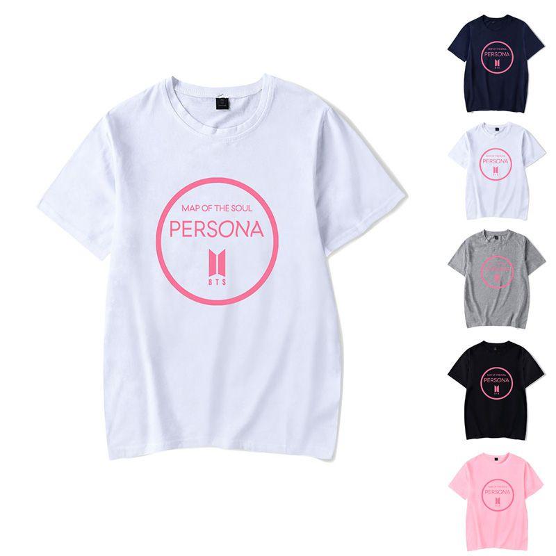 Map Of The Soul Persona BTS T-Shirt Unisex Casual Baumwollmischgewebe mit auffälligem Grafikdesign