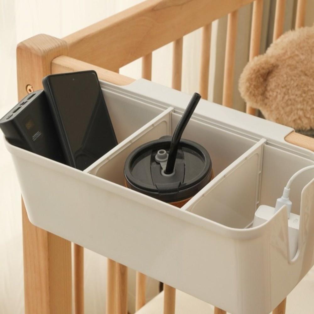 Large Capacity Bedside Storage Rack Partition Bed Hanging Bag Night Stand Shelves  Home