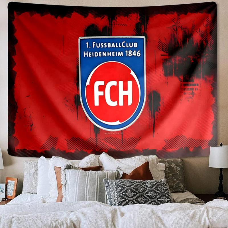 Heidenheim Crest Tapestry Playroom Tapestry, Accessories for Bedroom,Livingroom, dormitory Room Wall Decor Fan Birthday Gifts