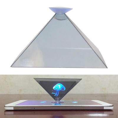 Telefon Hologramı Holografik 3D Ekran Projektör Tableti Standları