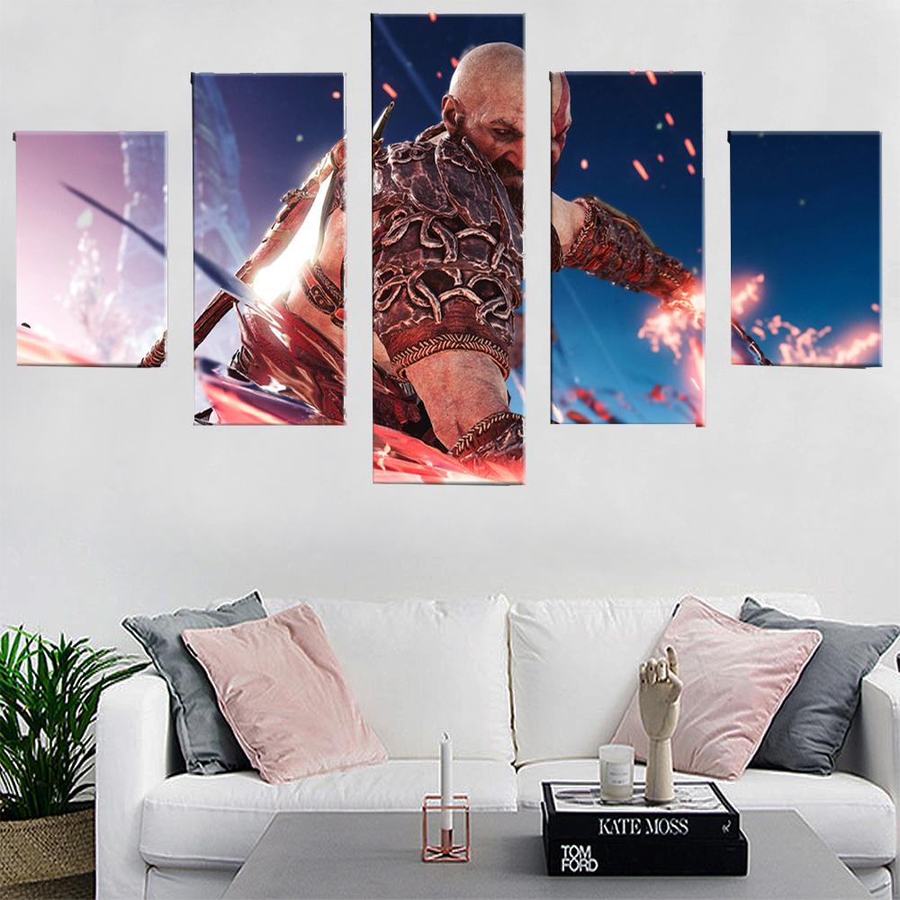 

5 шт., настенная живопись на холсте, анимационный плакат с персонажем, современные домашние фотографии для гостиной, декоративные рамки