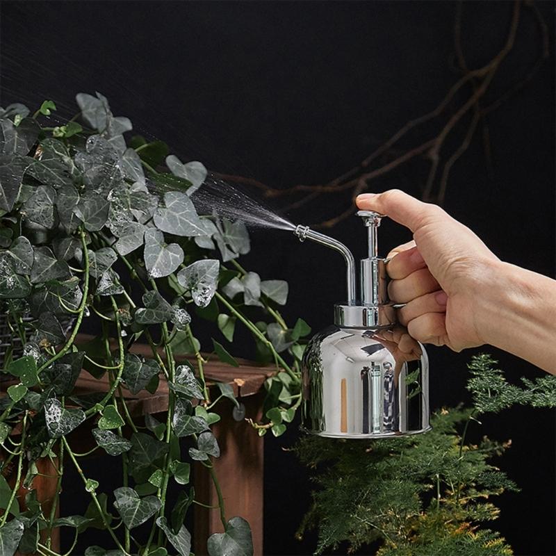 Ergonomiczna Wytrzymała Stal Nierdzewna Mała Konewka Odporna na Rdzę Lekka Na Balkon Ogród i Rośliny Domowe