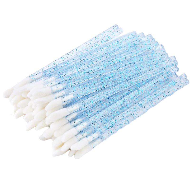 50/100Pcs Brushes Lipstick ApplicatorWands Eyelashes Extension Makeup Brushes Lip Brush CrystalT ools Eyelash Disposable Makeup