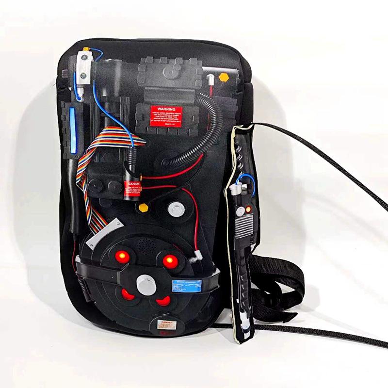 Ghostbusters Costume with Gun and Quantum Backpack - Halloween Cosplay Uniform One Size