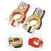 Conector de abrazadera de terminal de batería resistente para coche, caravana, barco (paquete de 2)