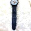 Used Swatch Chronograph Leather Strap Watch