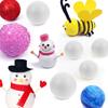 10Pcs White Solid Polystyrene Foam Balls 10Cm DIY Craft Decoration for Wedding Christmas Party Use Polystyrene Balls