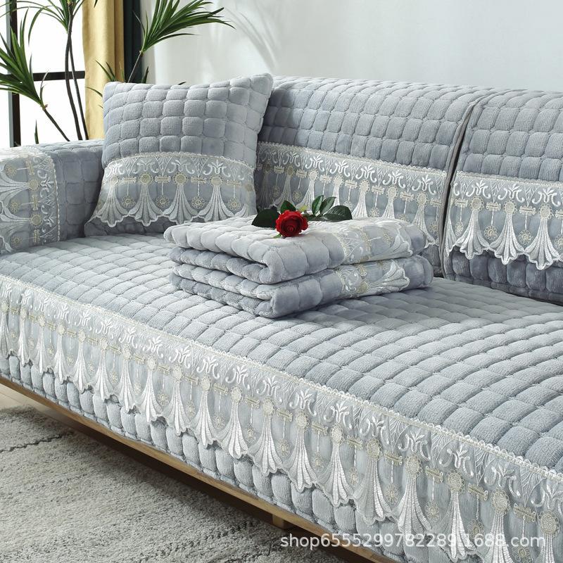 Super Soft Modern Quilted Plush Sofa Cover - Pet Friendly, Machine Washable, Living Room, Bedroom, Office Decoration, Combination Sofa Cover