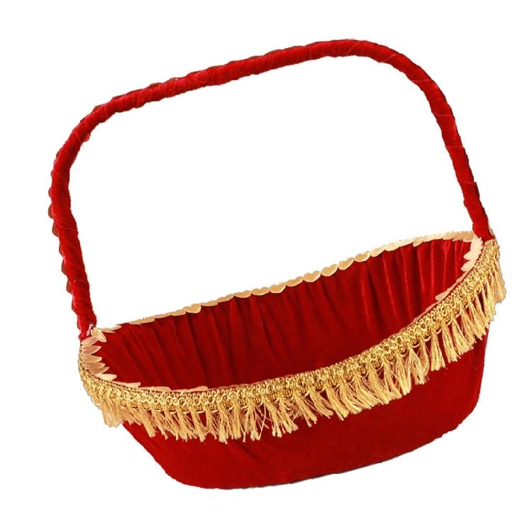 Blütenblatt-Wurfkorb Leicht zu tragen Handkorb für Blumenmädchen für Kirchenhochzeiten und Gartenveranstaltungen Zeremonie Dekorationen