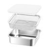Sturdy Stainless Steel Meal Preps Container With Drainage Function for Efficient Kitchen Food Storage Solution