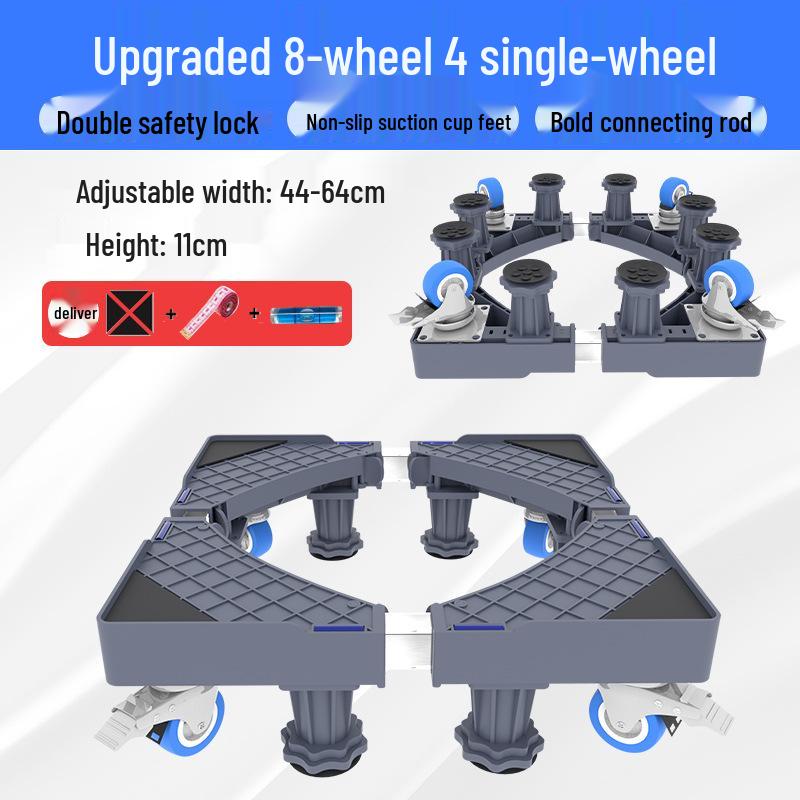 Suport de bază reglabil pentru mașină de spălat cu depozitare