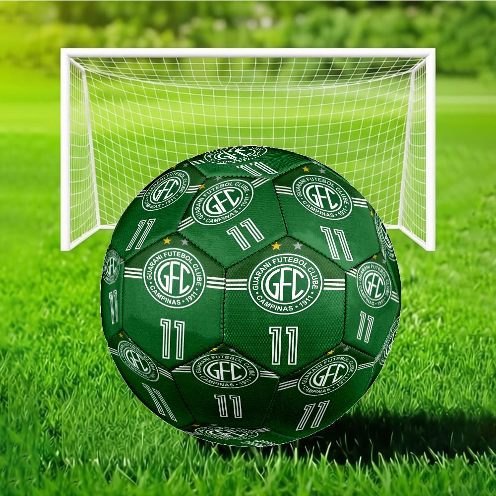 Football Club Emblem Printed Size 5 Soccer Ball - Durable, Machine-stitched, Soft and Comfortable, Suitable for Training and Matches Gift