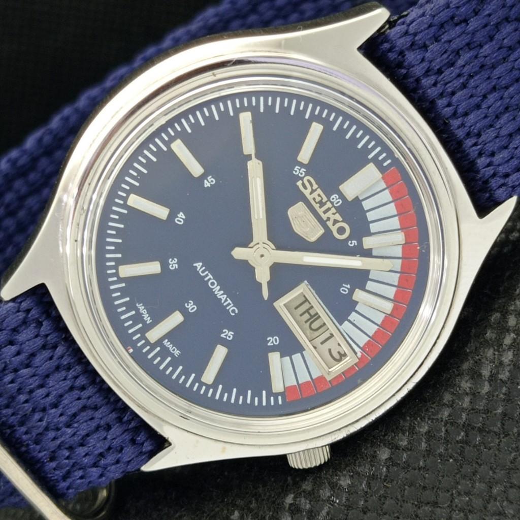 

Б/У винтажные часы SEIKO 5 AUTOMATIC 7019A JAPAN MENS D/D BLUE WATCH 594a-a311659-2 SKU594a-a311659