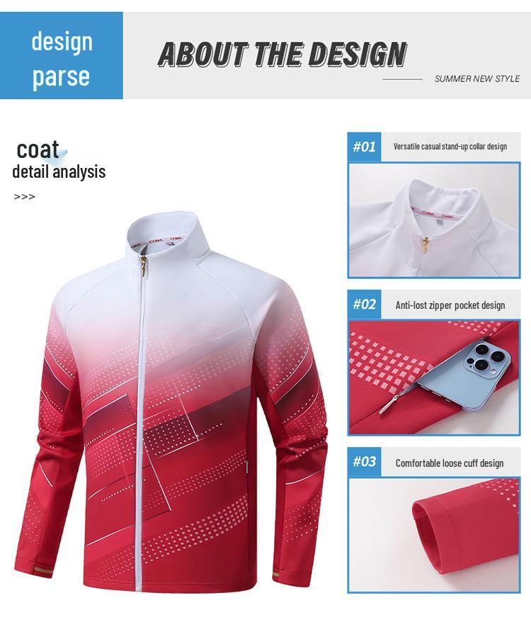 Chinese Team Sports Uniform Set for Student Training and Performances