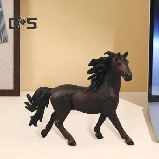 Model koně Realistická PVC figurka koně Socha Skulptura Domácí Kancelář Stolní Dekorace Ornament Vzdělávací Zvířecí Hračka pro Děti