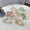 Eyecatching Fashionable And Korean Medium Hair Claw Clip In Triangle Design For Daily Use