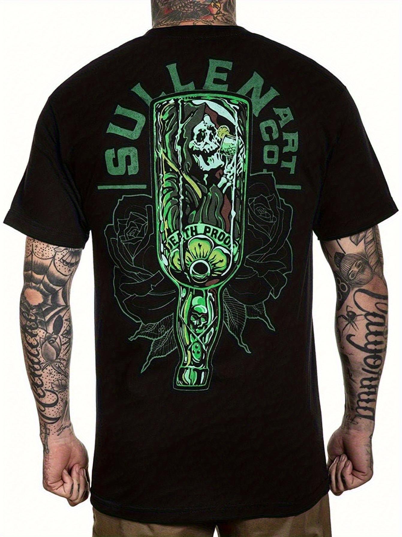 

Sullen Men S Death Certificate Standard Short Sleeve Shirt Graphic Short Sleeve Shirt Unisex Men Women Summer 4XL