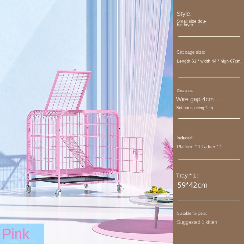 Cat Cage  Villa 2 Floors Super Large Space Cat Cage Nest with Toilet Cat House  Climbing Frame