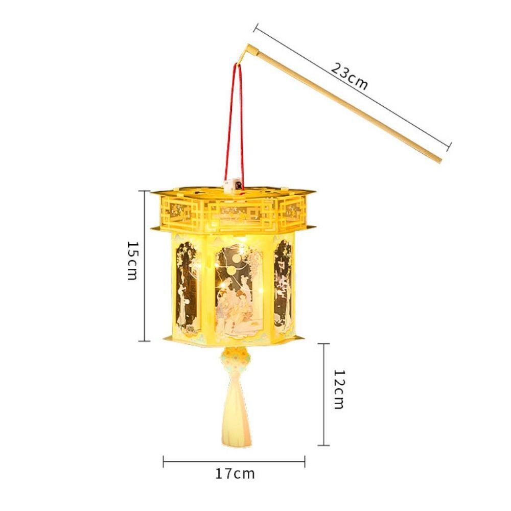 Leuchtende Laternen zum Mittherbstfest Cartoon Vintage Hängelampe Festival-Laterne Kinder