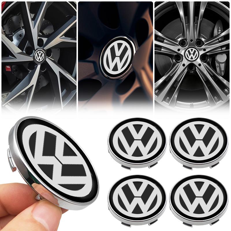 Car Wheel Center Hub Cap stickers Car Rims Dust-proof Cover Hubcaps Emblem for VW CC Golf 6 7 GTI Tiguan Passat B5 B6 B7 Jetta zq7