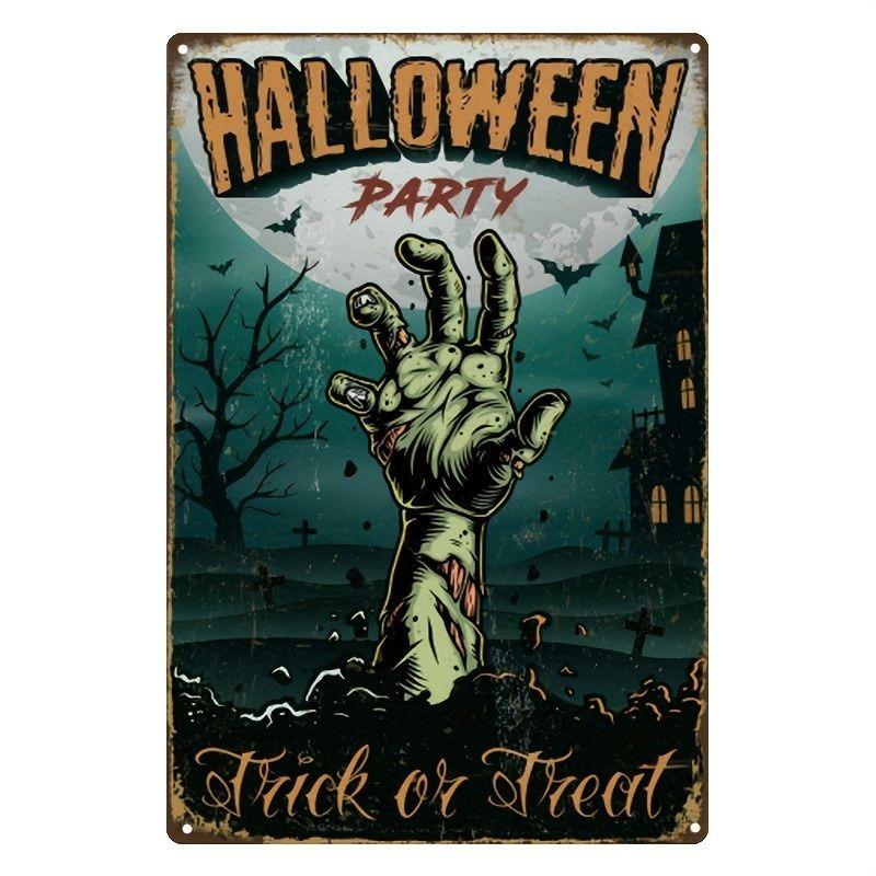 Halloween Metal Tin Sign Wall Decor 20x30cm