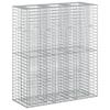 Gabion Raised Bed 2 Pcs Silver 130 X 50 X 150 Cm
