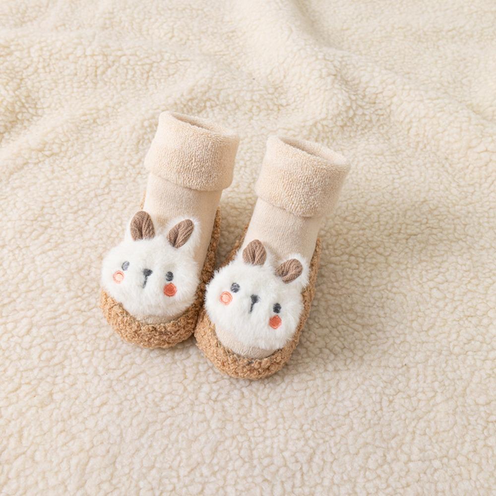 

Cute Cartoon Design Baby Walker Shoes Soft Non-Slip Baby Socks Shoes Wear-resistant Breathable Infant Shoes Walking Practice 11cm
