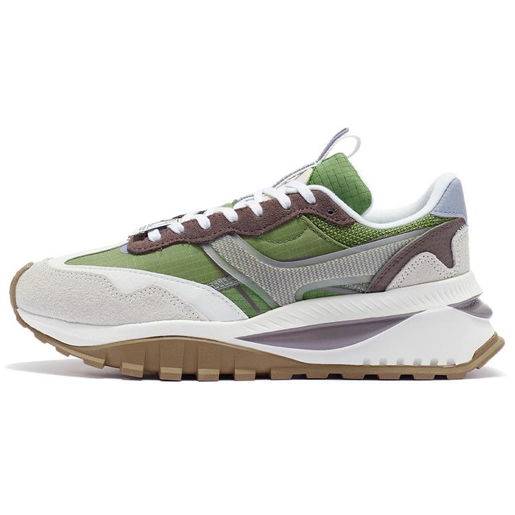Li Ning Fangyuan EVO Cushioning Breathable Cushioning Breathable Low Top Running Shoes Women's Mugwort Green AGCR228-4