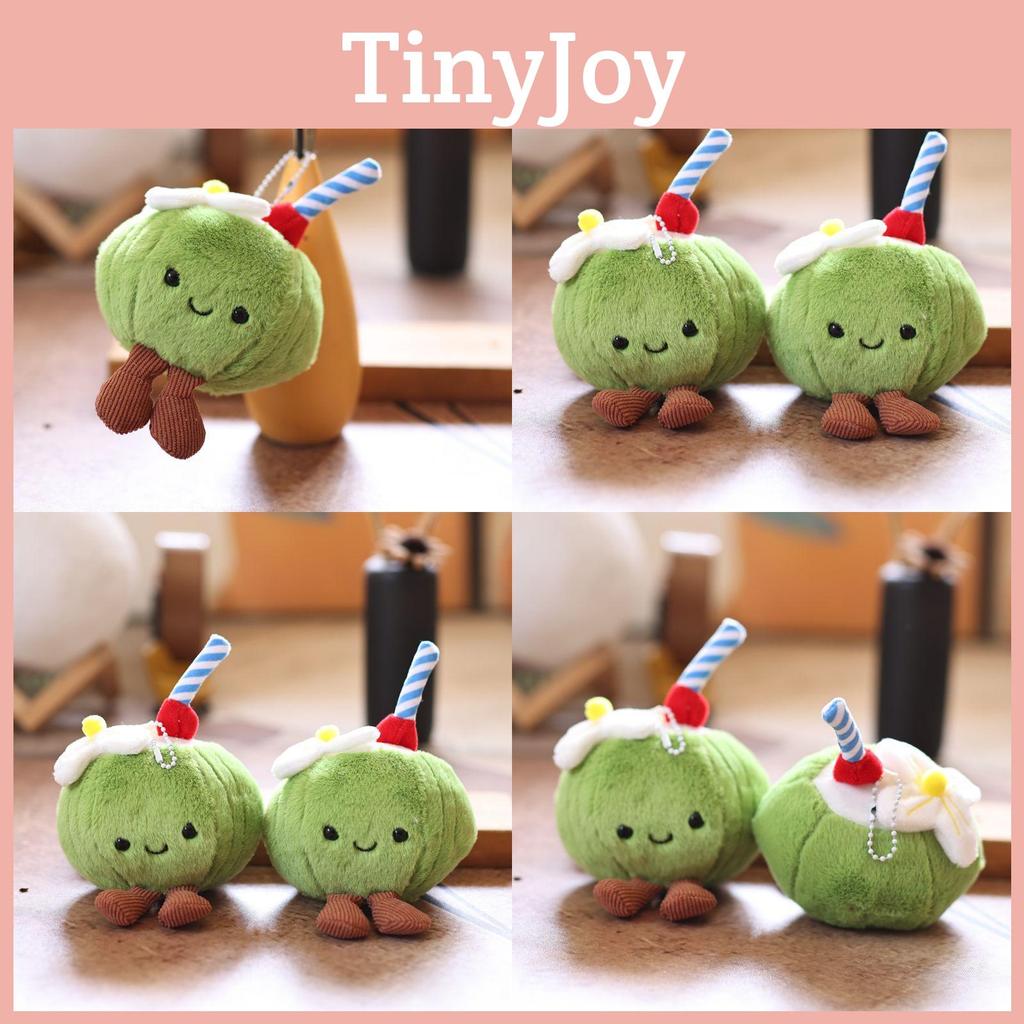 Cuddly Coconut Plush Keychain With Soft Fabric For Kids And Collectors