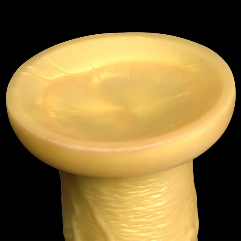 Silicone Eggless Oversized Dildo Oversized Thick and Extra Long Golden Giant Simulated Dildo Stallion Anal Plug