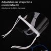 10Pcs Clear Plastic Catering Mask Hotel Beauty Chef Waiter Protective Mask Reusable Visible Splash Proof Mask Mouth Cover