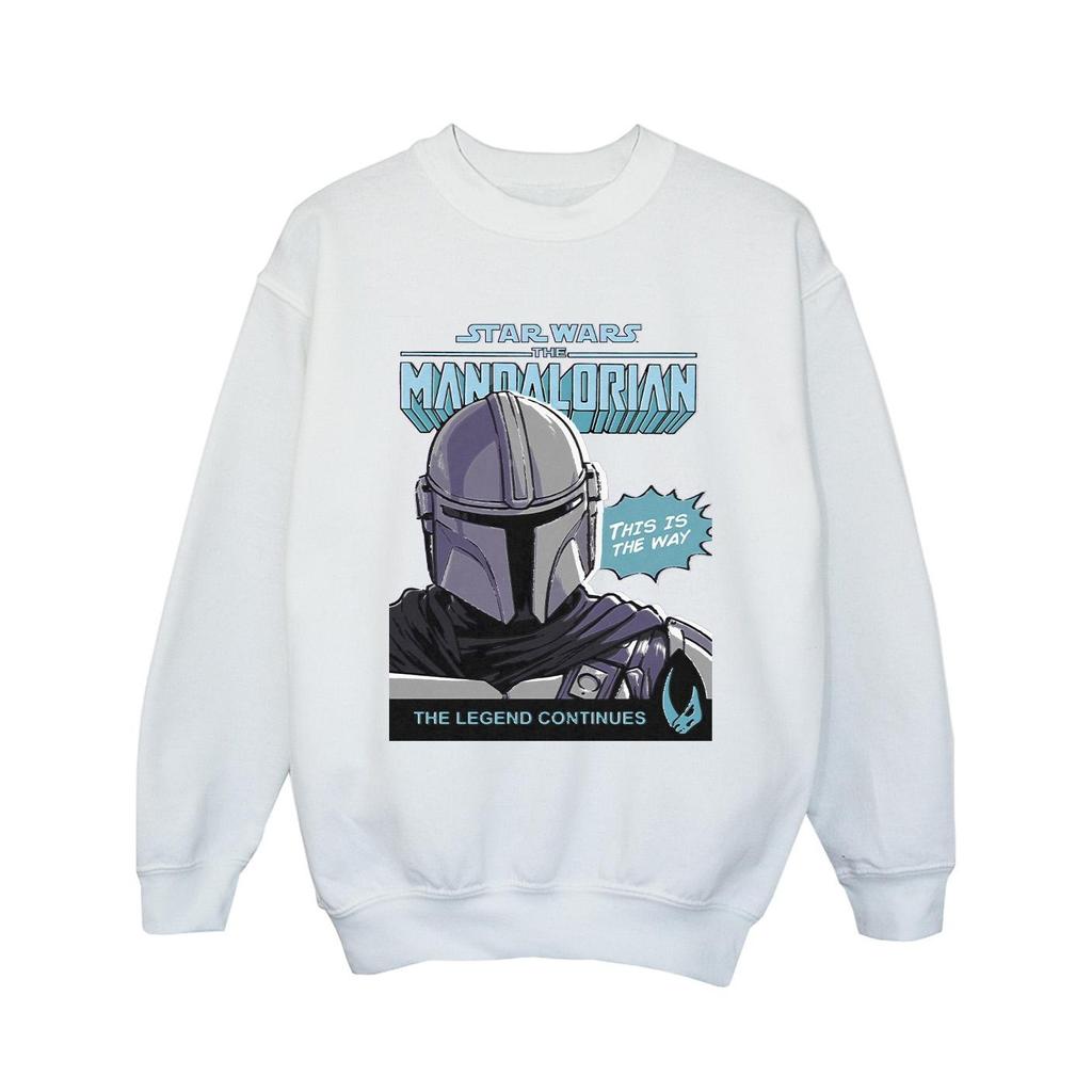 Star Wars The Mandalorian Girls Mando Comic Cover Sweatshirt