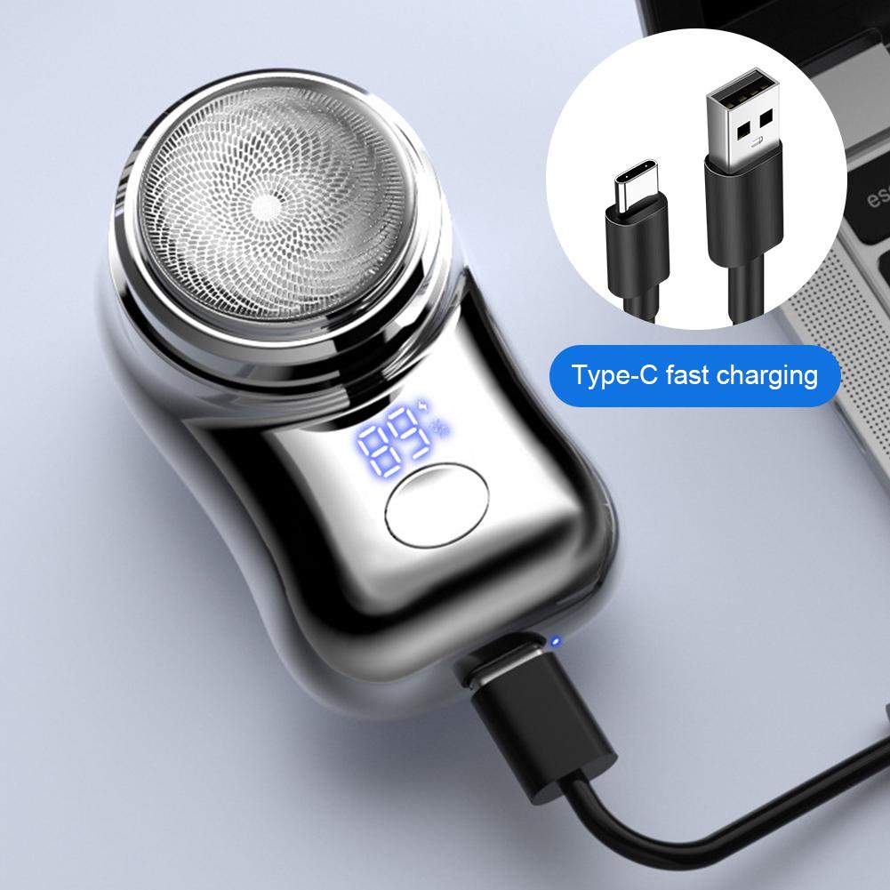 Portable Electric Shaver USB Rechargeable Shaver Electric Razor Pocket Travel Shaver Gifts for Men/Father/Husband/Boyfriend